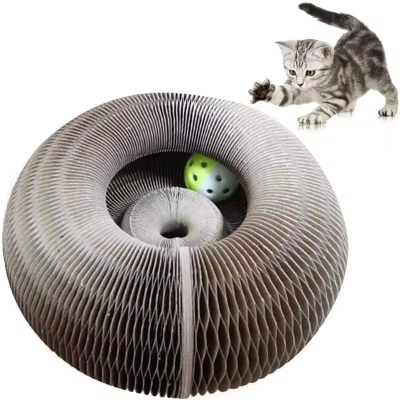 Enchanting Cat Scratching Board with Bell - Ultimate Claw Grinder & Climbing Frame Toy for Happy Kitties!