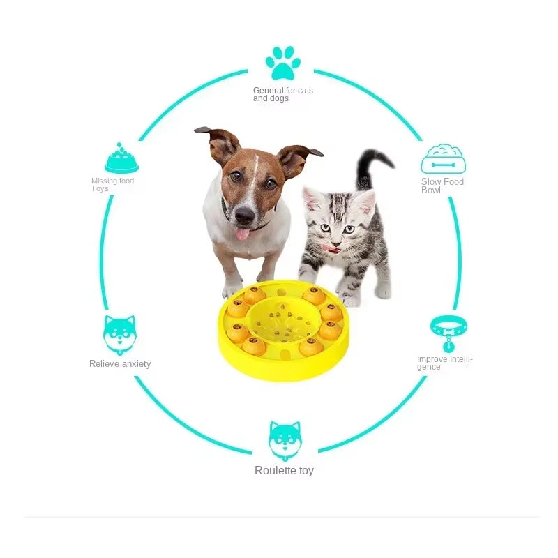 Dog Puzzle Toys Slow Feeder Interactive Increase Puppy IQ Food Dispenser Slowly Eating Nonslip Bowl Pet Cat Dogs Training Game