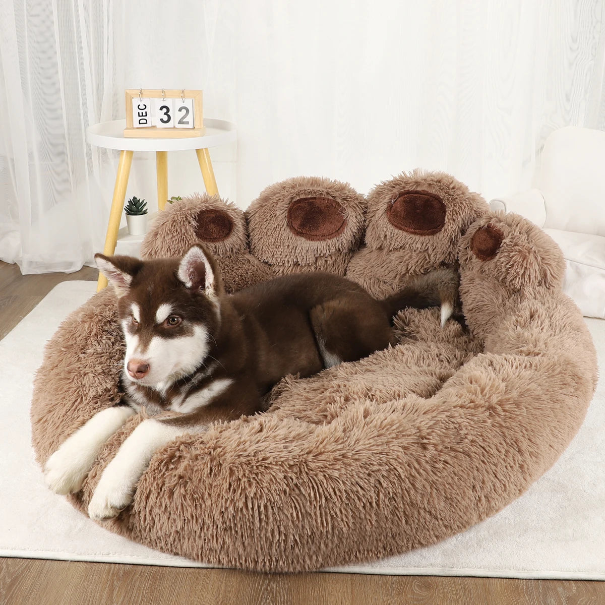 Cozy Plush Dog Sofa Bed - Washable & Warm for Small to Medium Pets - Perfect for Dogs and Cats!