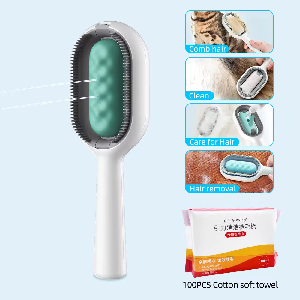 Fur-tastic Fluff-Off Combo: The Ultimate Hairy Houdini Comb & Cotton Cleanup Crew for Your Furry Furballs!